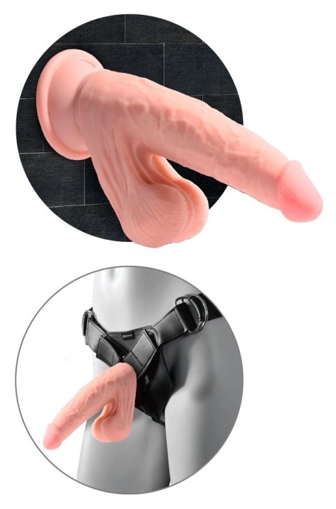 King Cock Plus model 15,2 cm jasny - anatomiczny kształt, kulki, przyssawka King Cock Plus model 15,2 cm jasny - anatomiczny kształt, kulki, przyssawka