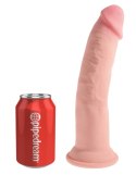 King Cock Plus model 23 cm jasny, elastyczny system z przyssawką