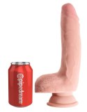 King Cock Plus model anatomiczny z przyssawką 23 cm jasny beż