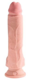 King Cock Plus model anatomiczny z przyssawką 23 cm jasny beż