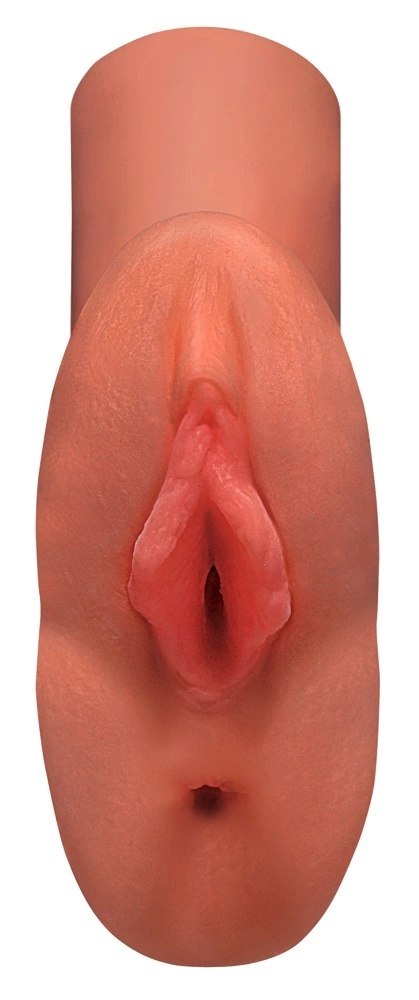 PDX Plus Model Intymny Fanta Flesh Karmelowy 2 Tunele 14,2 cm PDX Plus Model Intymny Fanta Flesh Karmelowy 2 Tunele 14,2 cm