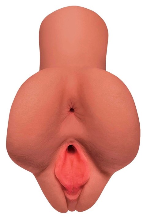 PDX Plus model dwukanałowy Fanta Flesh karmelowy 16,5 cm TPR PDX Plus model dwukanałowy Fanta Flesh karmelowy 16,5 cm TPR