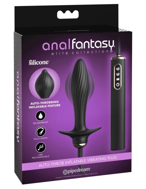 Pipedream Anal Fantasy Elite Auto-Throb Plug silikonowy, pompowany, wibrujący Pipedream Anal Fantasy Elite Auto-Throb Plug silikonowy, pompowany, wibrujący