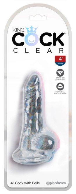 Pipedream King Cock Clear Model z Przyssawką i Anatomiczną Bazą 10,2 cm
