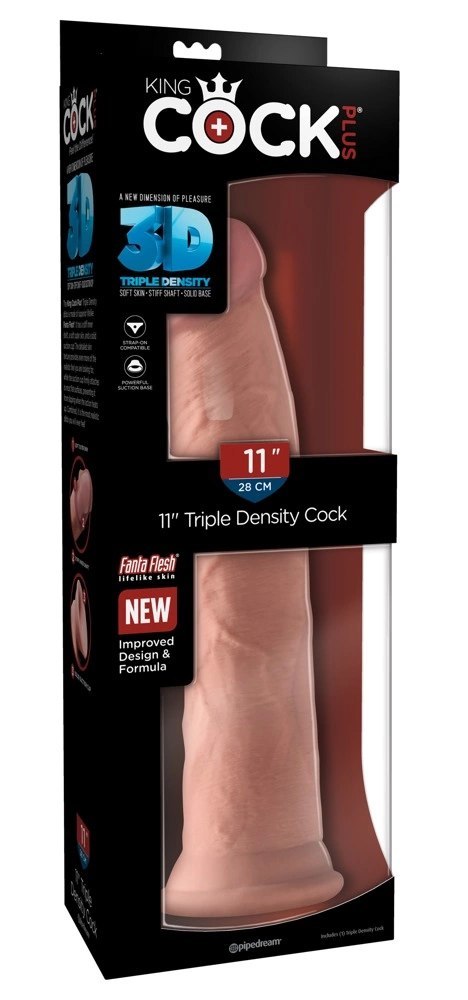 Pipedream King Cock Plus 28 cm jasny anatomiczny model z przyssawką