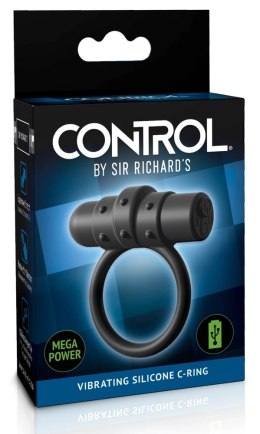 Sir Richards Pierścień Silikonowy Wibrujący 3cm USB Czarny