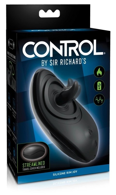 Sir Richards Rim Joy - wibrator analny z ruchomą obręczą 13 cm czarny Sir Richards Rim Joy - wibrator analny z ruchomą obręczą 13 cm czarny