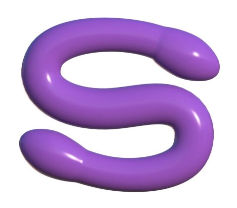 Classix Double Flex Model 44cm Fioletowy - elastyczny system dwustronny PVC Classix Double Flex Model 44cm Fioletowy - elastyczny system dwustronny PVC