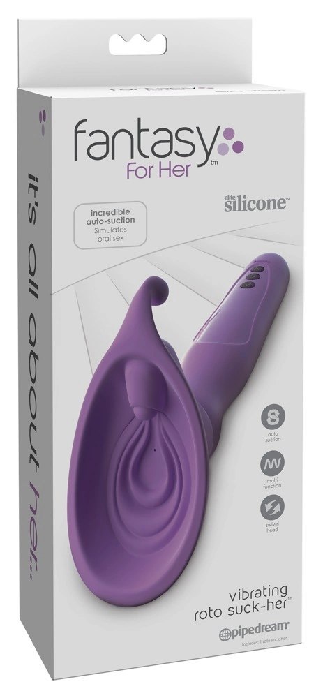 Fantasy For Her Her Ultimate Pleasure - model ssąco-wibracyjny 19cm silikon Fantasy For Her Her Ultimate Pleasure - model ssąco-wibracyjny 19cm silikon