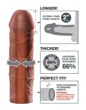 Fantasy X-Tensions Model Brązowy 66% Grubszy +5,1cm Powłoka TPE 20,3cm