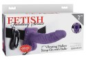 Fetish Fantasy Series Fioletowy Pas z Zakrzywioną Nakładką Wibrującą 19 cm