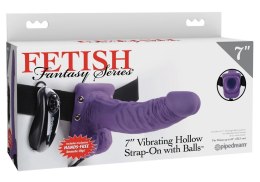 Fetish Fantasy Series Fioletowy Pas z Zakrzywioną Nakładką Wibrującą 19 cm