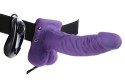 Fetish Fantasy Series Fioletowy Pas z Zakrzywioną Nakładką Wibrującą 19 cm