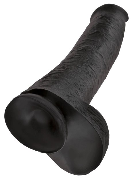 King Cock Duży Model Anatomiczny z Przyssawką 38 cm Czarny PVC King Cock Duży Model Anatomiczny z Przyssawką 38 cm Czarny PVC