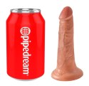 King Cock Model 13 cm - Elastyczny z Przyssawką, Ciemny Kolor