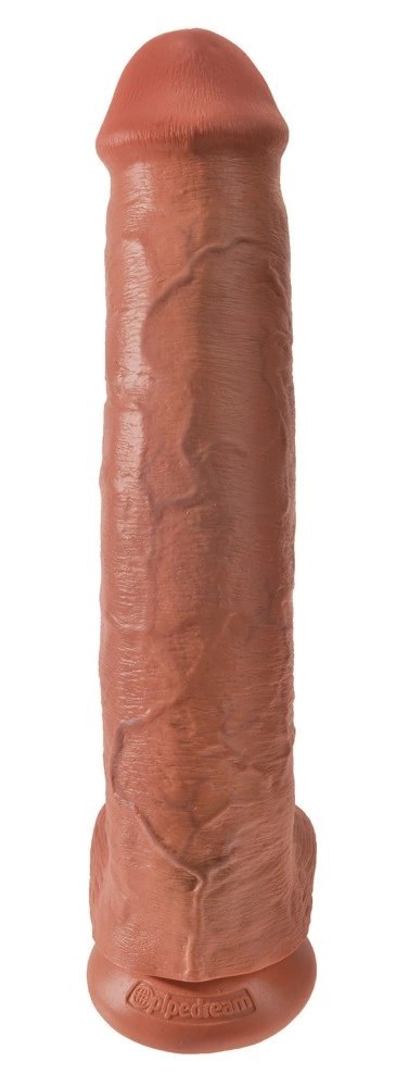 King Cock Model 38 cm ciemny - duży anatomiczny model z przyssawką King Cock Model 38 cm ciemny - duży anatomiczny model z przyssawką