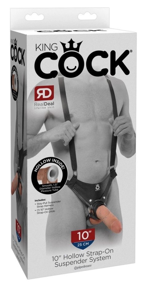 King Cock Model Uprząż z Anatomiczną Nakładką 25 cm Czarna King Cock Model Uprząż z Anatomiczną Nakładką 25 cm Czarna