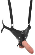 King Cock Model Uprząż z Anatomiczną Nakładką 25 cm Czarna