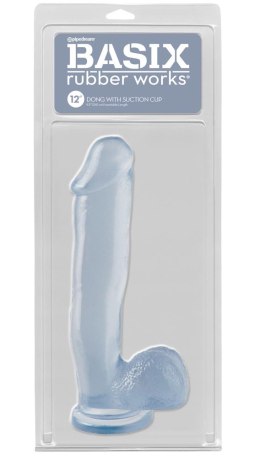 Pipedream Basix Deluxe Transparentny model z przyssawką 31 cm