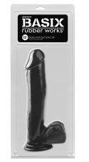 Pipedream Basix model czarny 31 cm z przyssawką, elastyczny PVC
