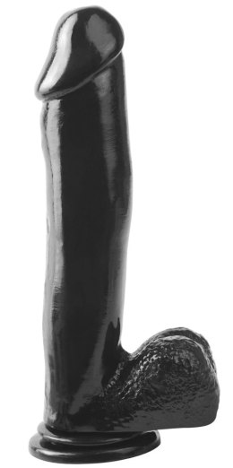 Pipedream Basix model czarny 31 cm z przyssawką, elastyczny PVC