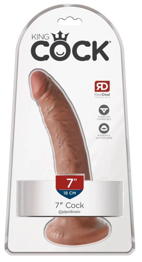 Pipedream King Cock 18 cm Jasny Model z Przyssawką i Teksturą Pipedream King Cock 18 cm Jasny Model z Przyssawką i Teksturą
