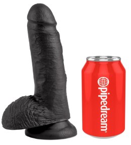 Pipedream King Cock 18 cm czarny - model z anatomiczną podstawą