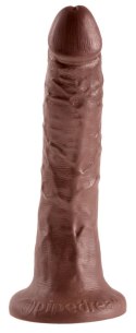 Pipedream King Cock 18 cm model z żyłkowaniem i przyssawką brązowy