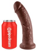 Pipedream King Cock 20 cm ciemny - model anatomiczny z przyssawką PVC