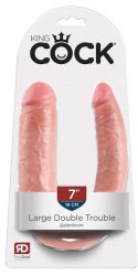 Pipedream King Cock Model 43 cm Podwojny, Jasny Kolor, PVC