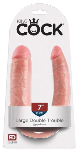 Pipedream King Cock Model 43 cm Podwojny, Jasny Kolor, PVC