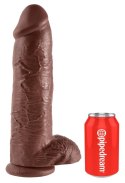 Pipedream King Cock model 30 cm brązowy - anatomiczna forma z przyssawką