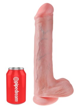 Pipedream King Cock model 33 cm z przyssawką, jasny odcień skory