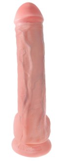 Pipedream King Cock model 33 cm z przyssawką, jasny odcień skory