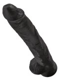 Pipedream King Cock model 36 cm czarny z przyssawką, PVC