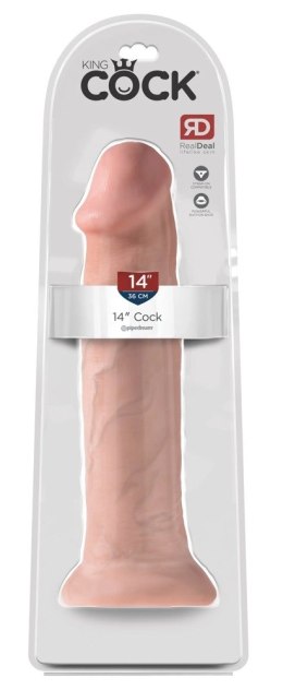 Pipedream King Cock model 36 cm jasny - anatomiczny model z żyłkowaniem