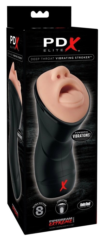 Pipedream PDX Elite Deep Throat Machine Intymna z Wibracją 24,5 cm Pipedream PDX Elite Deep Throat Machine Intymna z Wibracją 24,5 cm