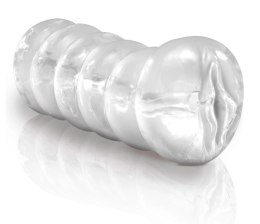 Pipedream PET Transparent - Intymny rękaw z anatomicznym otworem, 14,8 cm