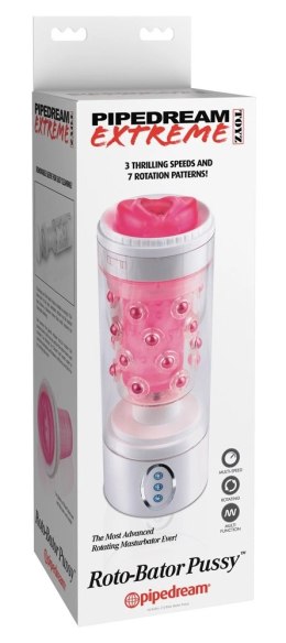 Pipedream PET maszyna intymna 7 trybow rotacji przezroczysta 24,1 cm