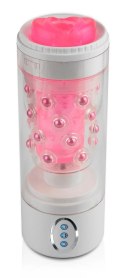 Pipedream PET maszyna intymna 7 trybow rotacji przezroczysta 24,1 cm
