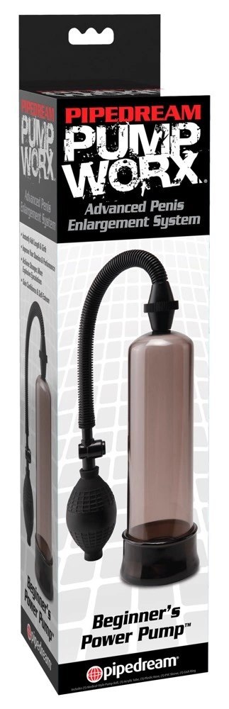 Pipedream Pump Worx Black Beginner - system prożniowy 19 cm O5 cm