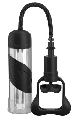 Pipedream Pump Worx Blow-N-Grow przezroczysta maszyna intymna 23,5 cm