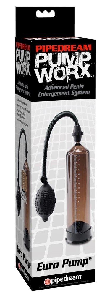 Pipedream Pump Worx Euro Pump czarna, system prożniowy 23,5 cm Pipedream Pump Worx Euro Pump czarna, system prożniowy 23,5 cm