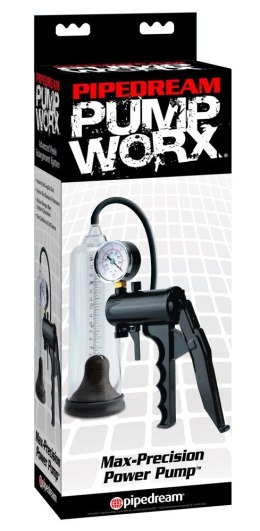 Pipedream Pump Worx Max-Precision - przezroczysta pompa powietrzna 22,5 cm