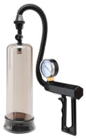 Pipedream Pump Worx Pistol-Grip przezroczysta pompa z manometrem 27,5 cm
